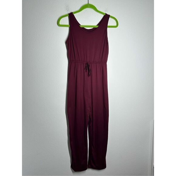 Burgundy Jumpsuit Unbrended Size S - Picture 1 of 15